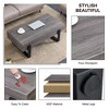 NicBex Modern Rectangle Coffee Table with Black Metal Legs,Wooden Center Table for Living Room,Living Room Furniture - 4 of 4