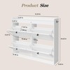 Large Shoe Storage Cabinet – 4 Flip Drawers, Freestanding Hidden Organizer with Wooden Legs for Entryway/Hallway/Bedroom (1-Piece) - 3 of 4