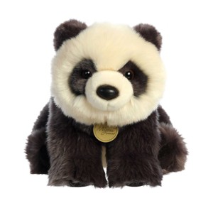 Aurora Medium Panda Miyoni Realistic Stuffed Animal Black 12" - 1 of 4