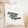 City Creek Prints Just One More Chapter Fancy Script Canvas Tote Bag - 15x16 - Natural - 2 of 2