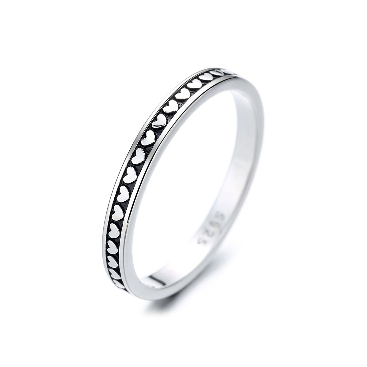Sterling Silver Artisan Heart Band