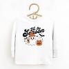 Tis The Season Ghost Retro - Toddler Long Sleeve Graphic Tee and Youth Long Sleeve Graphic T-Shirt - 2 of 3