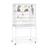 Powder-coated steel construction Flight Cage w/ Stand - White - 2 of 4