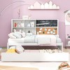 Full Size Daybed with Storage Shelves, USB Ports and Twin Size Trundle - 4 of 4
