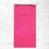 Bacati - Fuschia Pin Dots 3 pc Cotton Toddler Bed Sheet Set - 4 of 4