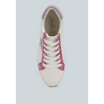 Женские кроссовки London Rag Womens Bomber Metallic Star Glitter Sneakers 6 — фото 3