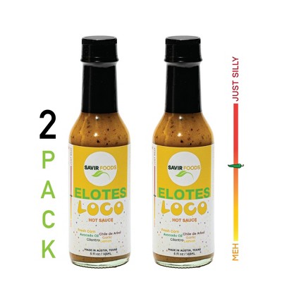 Savir Foods Elotes Loco Hot Sauce 2 Pack