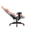 Brassex 54.13" Myla Gaming Chair Gray/Orange - 4 of 4