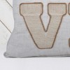 TopComfy Support Pillow LOVE Pumpkin Embroidered Throw Pillow for Rustic Fall Decor, White, 17"*17"*10" - 3 of 4