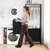 Garment Rack, Heavy Duty Clothes Rack for Hanging Clothes Capacity,Black or Brown - 2 of 4