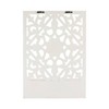 22" Decorative Vertical Carved Wall Hanging Wall Sculpture White - Brewster - 4 of 4