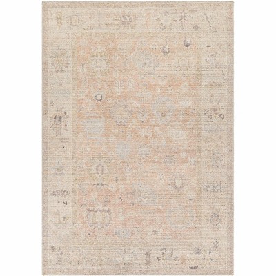 Hauteloom Marlene Damask Blush Area Rug