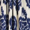 RLF Home Flame Large Damask Flame Design Pair Of Lined Panels 3" Rod Pocket (Pair) Navy Blue/Ivory - image 3 of 3