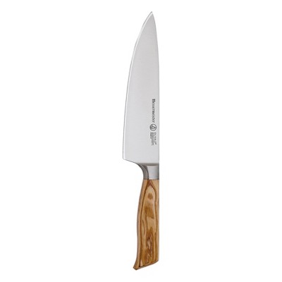 Messermeister Oliva Elite Stealth Professional 8 Inch Extra Sharp Stainless Steel German Chef's Kitchen Knife