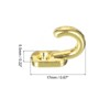 Unique Bargains Zinc Alloy Double Prong Retro Hanging Towel Backpack Clothes Scarf Keys Hat Wall Hooks - 2 of 4
