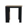 Kitchen Island with 1-Door Cabinet and Side Shelves - 4 of 4