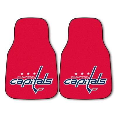 NHL Washington Capitals Carpet Car Mat Set - 2pc