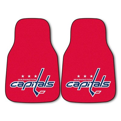 NHL Washington Capitals Carpet Car Mat Set - 2pc