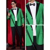 INSPIRE CHIC Men's Classic Peak Lapel Single Breasted Business Suit Jackets - 4 of 4