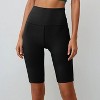 Calypsa Women's Plus Size Chlorine Resistant Tummy Control Long Bike Swim Shorts - 3 of 4