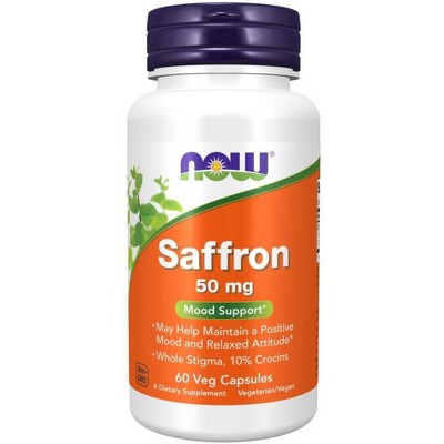 Saffron Whole Herb by Now Foods  -  60 VegCap