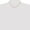 Black Bow Jewelry 2.2mm, 10k Yellow Gold, Solid Concave Figaro Chain Necklace - 2 of 4