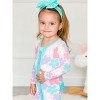 RuffleButts SoftSnooze Baby Girls Ruffle One Piece Footie Pajama - 3 of 4
