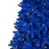 Northlight Pre-Lit Medium Pine Artificial Christmas Tree - 6' - Royal Blue - Clear Lights - 3 of 4