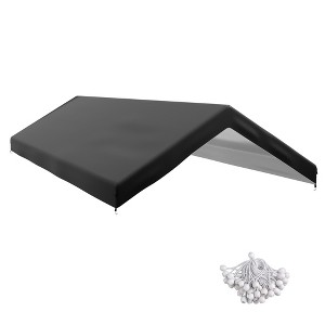 20' x 10' Carport Replacement Canopy for Model 84C-207WT or 84C-386V00WT with Ball Bungee Cords - 1 of 4