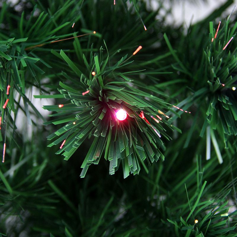 Northlight 3' Prelit Artificial Christmas Tree LED Color Changing Fiber Optic with Star Tree Topper, 3 of 6