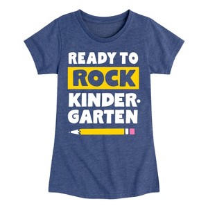 Girls' - Instant Message - Ready to Rock Kindergarten Fitted Short Sleeve Graphic T-Shirt - 1 of 4