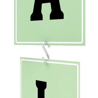 Silver Galvanized Metal S Hook for Signs and Banners