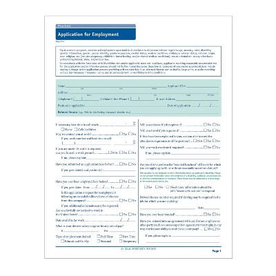 ComplyRight Louisiana Job Application Pack of 50 (A2179LA)