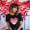 Simply Sage Market Women'sThree Piece Heart Short Sleeve Graphic Tee - 2 of 4