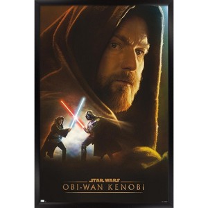 Trends International Star Wars: Obi-Wan Kenobi - Obi-Wan Collage Framed Wall Poster Prints - 1 of 4