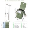 Small Crossbody Bags for Women Trendy,Leather Triple Compartment Cell Phone Crossbody Wallet - 3 of 4