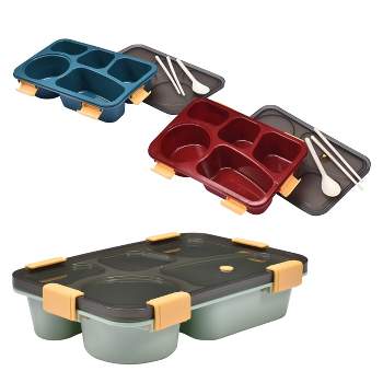 Vdomus Bento Box Lunch Container With Compartments for Kids & Adults