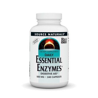 Daily Essential Enzymes 500mg by Source Naturals, Inc.  -  240 VegCap