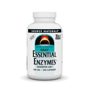 Daily Essential Enzymes 500mg by Source Naturals, Inc.  -  240 VegCap - 1 of 3