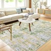 Machine Washable Area Rug Low Pile Non Slip Modern Abstract Rug Foldable Stain Resistant Carpet for Living Room Bedroom Indoor Ultra Thin Mat - 3 of 4