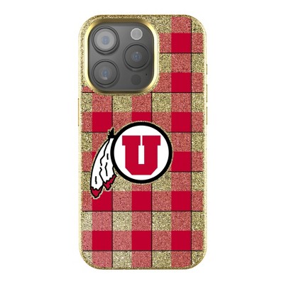 Keyscaper NCAA Big 12 Universities Plaid Gold Bling Cell Phone Case for Apple iPhone