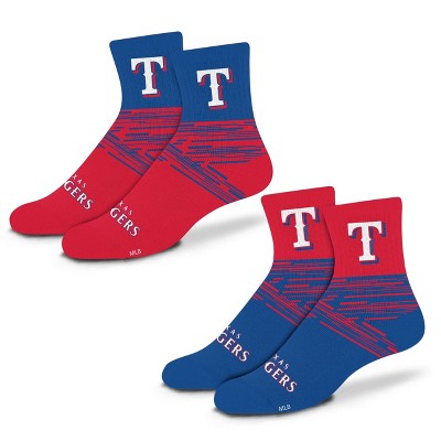 MLB Texas Rangers Youth Quarter Socks - 2pk
