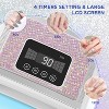 Swtroom Nail Lamp Cordless 120W UV Nail Lamp Rechargeable LED Nail Lamp 4 Timer Modes Gel Nail Light UV Light - 4 of 4