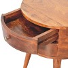 This brown wooden side table is a perfect blend of functionality and style, ideal for enhancing any living space. - 4 of 4