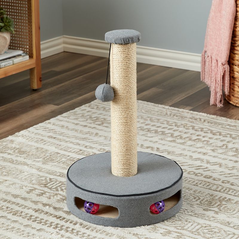 Two by Two Gainesville - Gray Scratching Post Cat Furniture - 19.7 in. Tall, 1 of 13