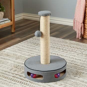 Two by Two Gainesville - Gray Scratching Post Cat Furniture - 19.7 in. Tall