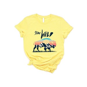 Simply Sage Market Women's Stay Wild Buffalo Short Sleeve Graphic Tee - 1 of 4