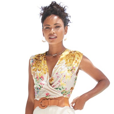 Women's Wrap Look Top - LASCANA