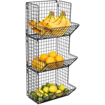 Sorbus 3-Tier Fruit Basket Stand - for Kitchen Storage, Great for Produce Fruits and Vegetables & Potatos