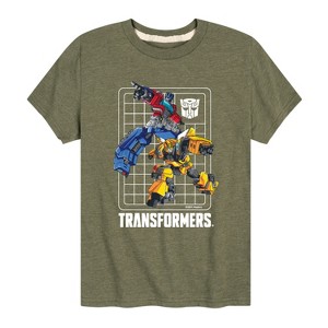 Boys' - Transformers - Optimus Prime and Bumblebee Short Sleeve Graphic T-Shirt - 1 of 4